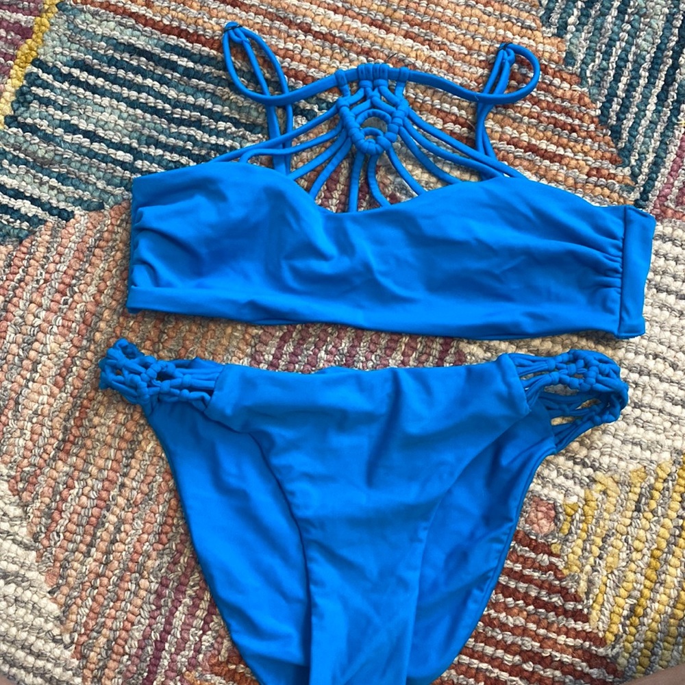 Blue swimsuit